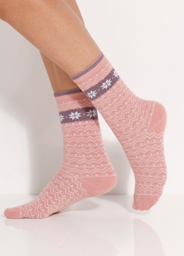 Sada 3 párů ponožek se žakárovým vzorem