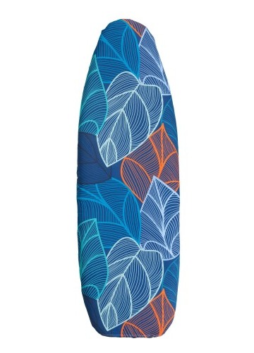 Bi-pružný potah na žehlící prkno s barevným motivem listů