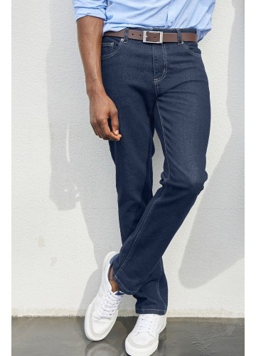 Rovné džíny s 5 kapsami, vnitřní délka nohavic 82 cm