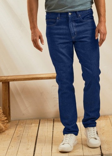 Džínsy s pružným pásom, vnútorná dĺžka nohavíc 72 cm
