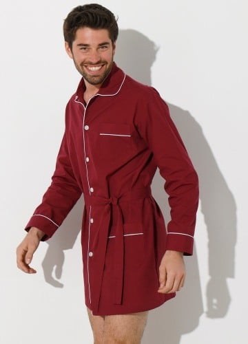 Pánská pyžamové košile na knoflíky, popelín