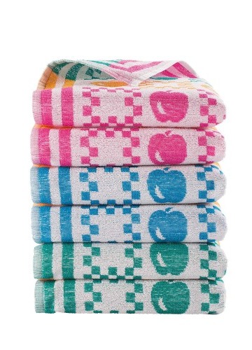 Malé ručníky na ruce Jablka, sada 3 nebo 6 ks