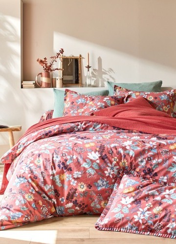 Bavlnená posteľná bielizeň Kelly s potlačou kvetín
