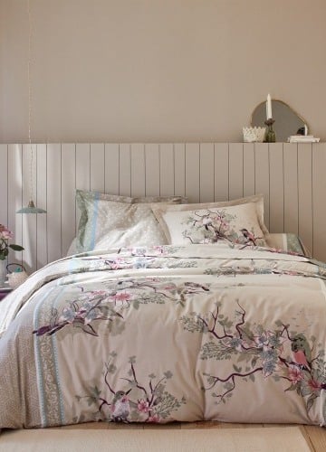 Bavlnená posteľná bielizeň Birdy s potlačou vtáčikov