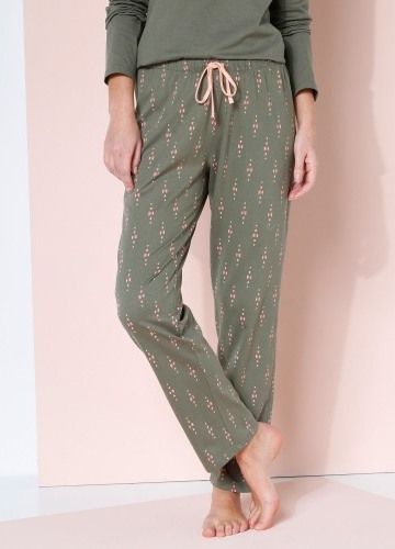 Pyžamové kalhoty s potiskem "Bohème"