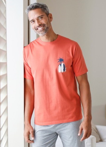 Pyžamové tričko s krátkými rukávy, motiv "surf"