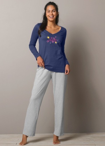 Pyžamové tričko Estrella, s dlouhými rukávy