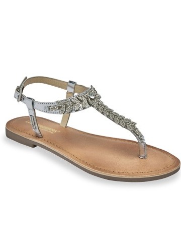 Žabkové kožené sandále Diamal s bižutériovým zdobením  Les Tropéziennes par M Belarbi®