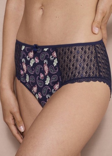 Sada 2 kalhotek maxi z krajky s potiskem kašmíru Coria Confidence Lingerie