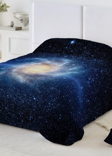 Přikrývka z mikrovlákna s potiskem Galaxie 200g/m2