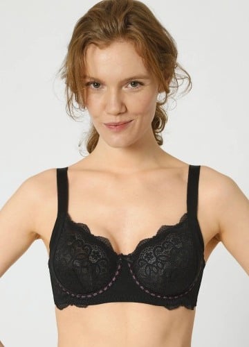 Zmenšujúca podprsenka Ambato Confidence Lingerie® z čipky a mikrovlákna, s kosticami