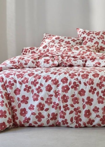 Posteľná bavlnená bielizeň Petúnia s potlačou