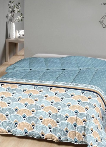 Přikrývka z mikrovlákna s potiskem art déco 350g/m2