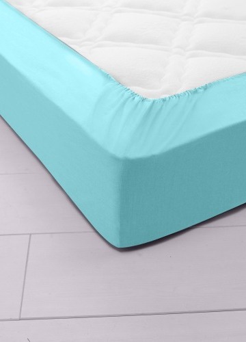Jednobarevné napínací prostěradlo zn. Colombine®, žerzej, hloubka rohů 40 cm