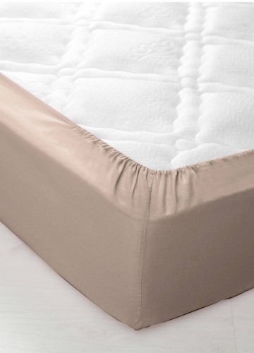 Jednobarevné napínací prostěradlo zn. Colombine® s hloubkou rohů 32 cm, z bavlny
