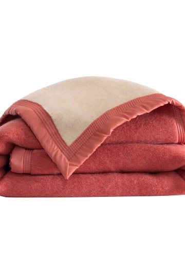 Dvoubarevná vlněná přikrývka 800g/m2