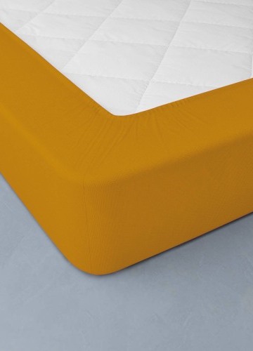 Jednobarevné napínací prostěradlo zn. Colombine® s hloubkou rohů 32 cm, z bavlny