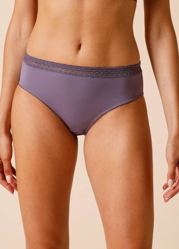 Sada 2 kalhotek midi Paia zn. Confidence Lingerie® z mikrovlákna a vyšívaného tylu