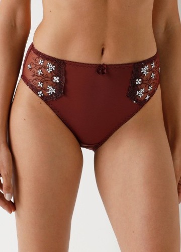 Klasické nohavičky Caminata zn. Confidence Lingerie® z mikrovlákna s výšivkou