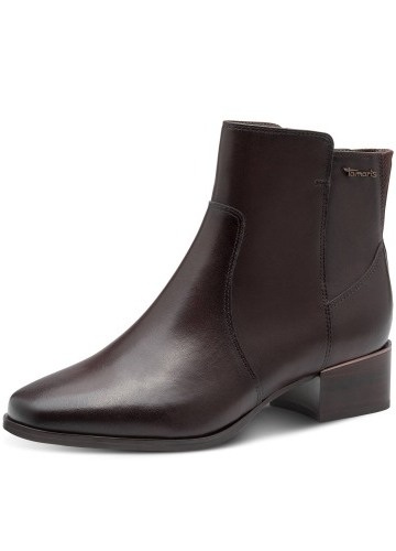 Nízké kozačky Comfort Tamaris® pro širší chodidla , čokoládové