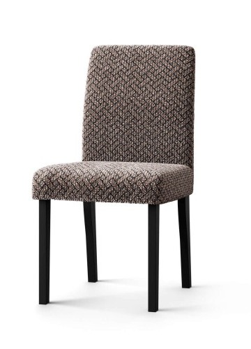 Pružný žabičkovaný potah na židli, z mikrovlákna
s ratanovým vzorem