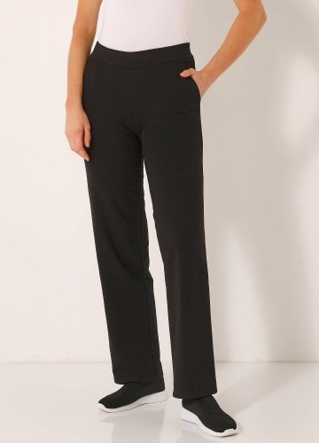 Široké moltonové kalhoty