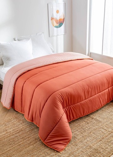 Přikrývka s kostkovaným vichy vzorem, z mikrovlákna 400g/m2