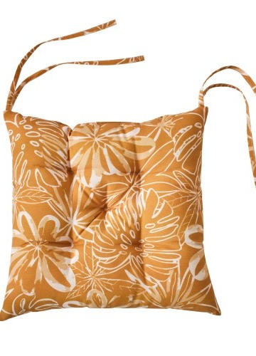 Sada 2 podsedáků na židli s potiskem květin