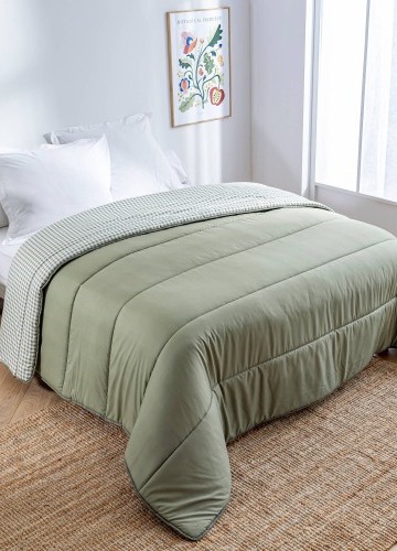 Přikrývka s kostkovaným vichy vzorem, z mikrovlákna 400g/m2