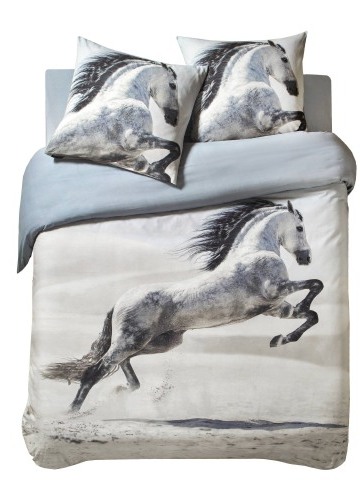 Bavlněné povlečení Galop s potiskem koní