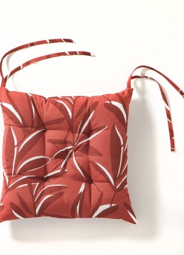 Sada 2 podsedáků na židli s potiskem listů