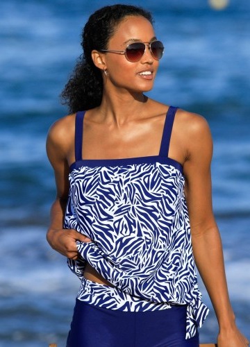 Tankiny top s potiskem Zebra