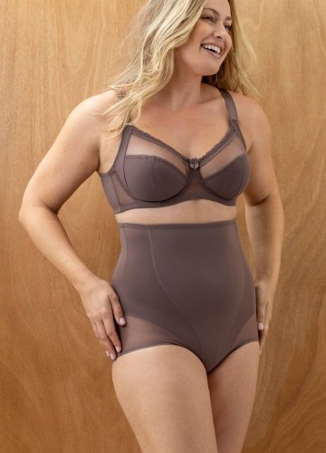 Nohavičky s vysokým pásom, úplet a sťahujúci tyl