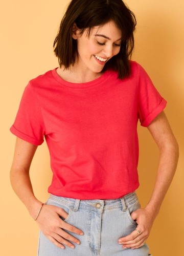 Tričko s kulatým výstřihem a krátkými rukávy