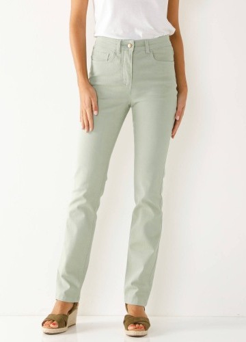 Zeštíhlující dlouhé kalhoty