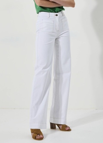 Široké džíny pro postavu méně než 160 cm