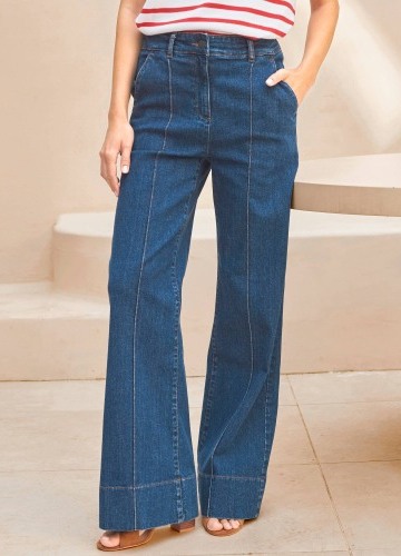 Široké zvonové džínsy