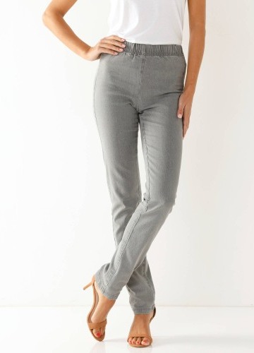 Tvarující kalhoty s pružným pasem a efektem plochého břicha