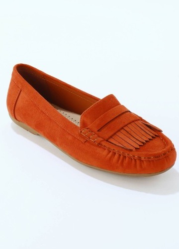 Pružné mokasíny z mikrovlákna