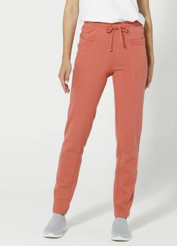 Jednobarevné moltonové dlouhé kalhoty