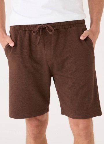 Moltonové šortky s pružným pasem a šňůrkou na stažení