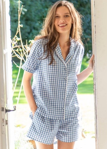Pyžamo s kostkovaným vzorem