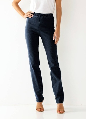 Tvarující kalhoty s pružným pasem a efektem plochého břicha