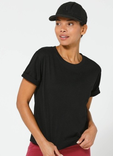 Volné tričko s krátkými rukávy