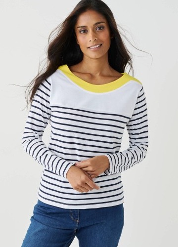 Pruhované tričko s dlhými rukávmi