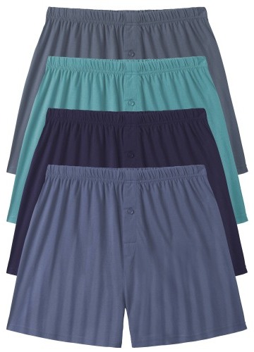 Sada 4 jednobarevných trenýrek