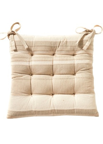 Pruhované sedáky na stoličku, 2 ks.