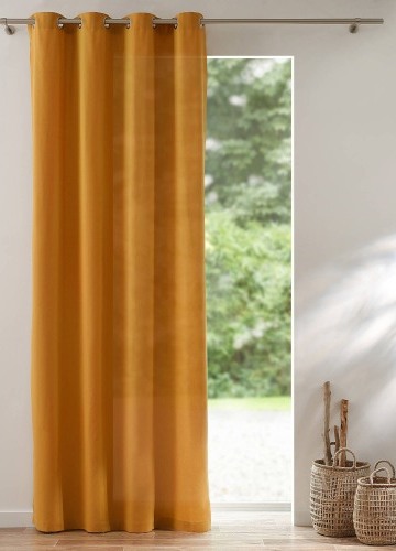 Jednobarevný zatemňovací závěs zn. Colombine®, zakončení očky