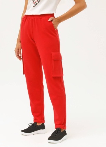 Moltonové jogging kalhoty s kapsami