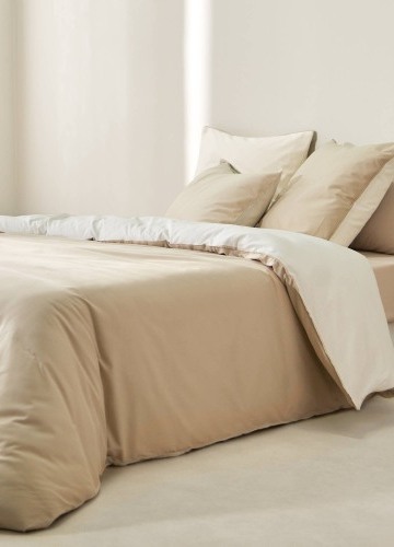 Bavlnené dvojfarebná posteľná bielizeň